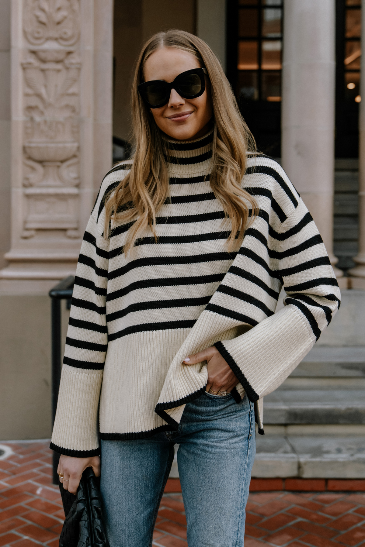 Fashion Jackson Wearing Toeme Striped Sweater Oversized Sweater Outfits Toteme Signature Striped Sweater Review Fashion Jackson Wearing Toeme Striped Sweater Oversized Sweater Outfits Toteme Signature Striped Sweater Review