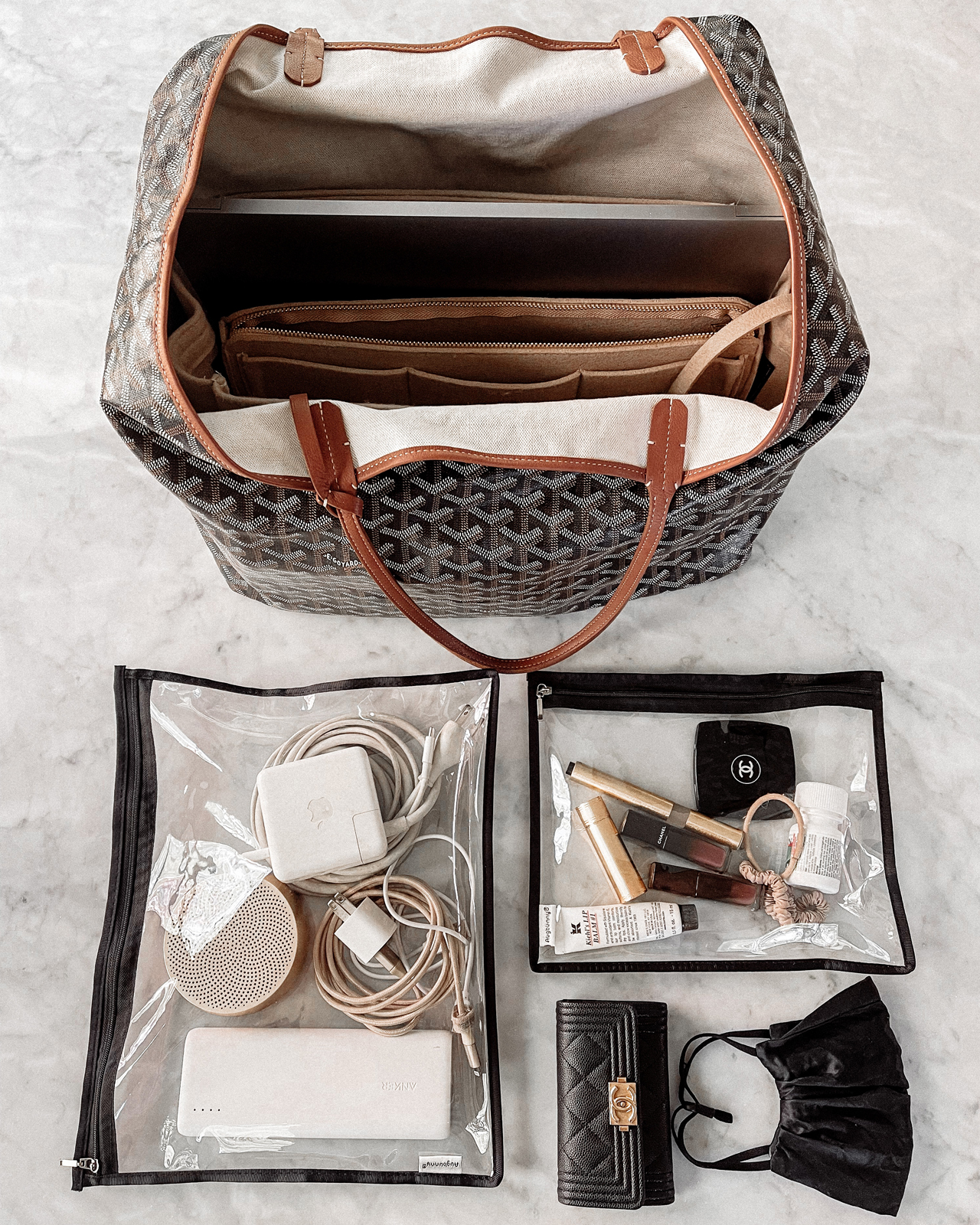 Fashion Jackson Whats In My Travel Bag Goyard Tote Clear Storage Organizers 1 Fashion Jackson Whats In My Travel Bag Goyard Tote Clear Storage Organizers 1